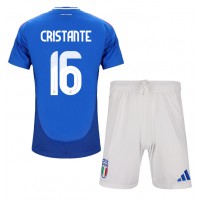 Italien Bryan Cristante #16 Heimtrikotsatz Kinder EM 2024 Kurzarm (+ Kurze Hosen)